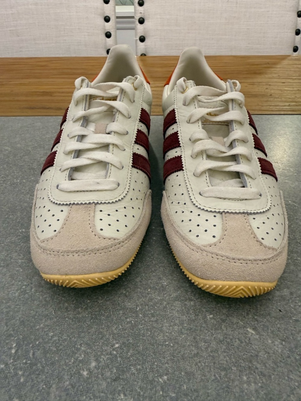 adidas Originals Japan VH Sneakers Off White Shadow Red Women’s Size 8.5 - Picture 6 of 10